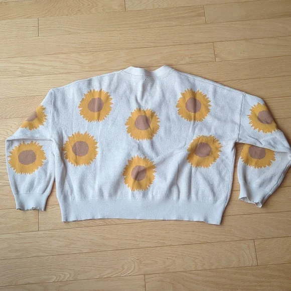 Simon's Twik Cotton Sunflower Cardigan size M - Picture 6 of 6